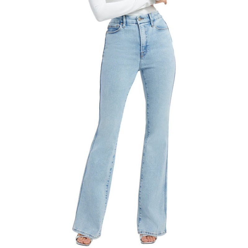Lace Patch Destroyed Mid Rise Skinny Jean In Light Blue